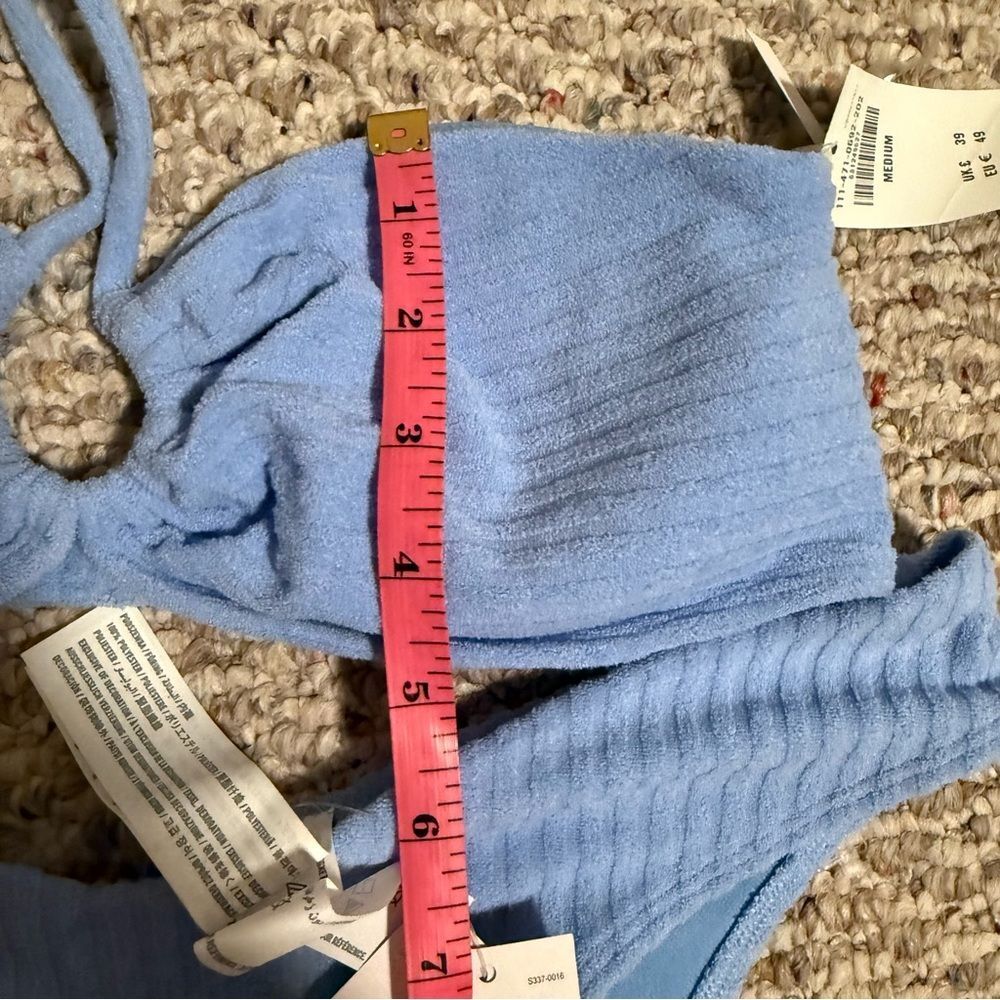 NWT Abercrombie & Fitch Bikini Terry Upside Down Halter High-Leg Cheeky- Medium - Picture 12 of 12